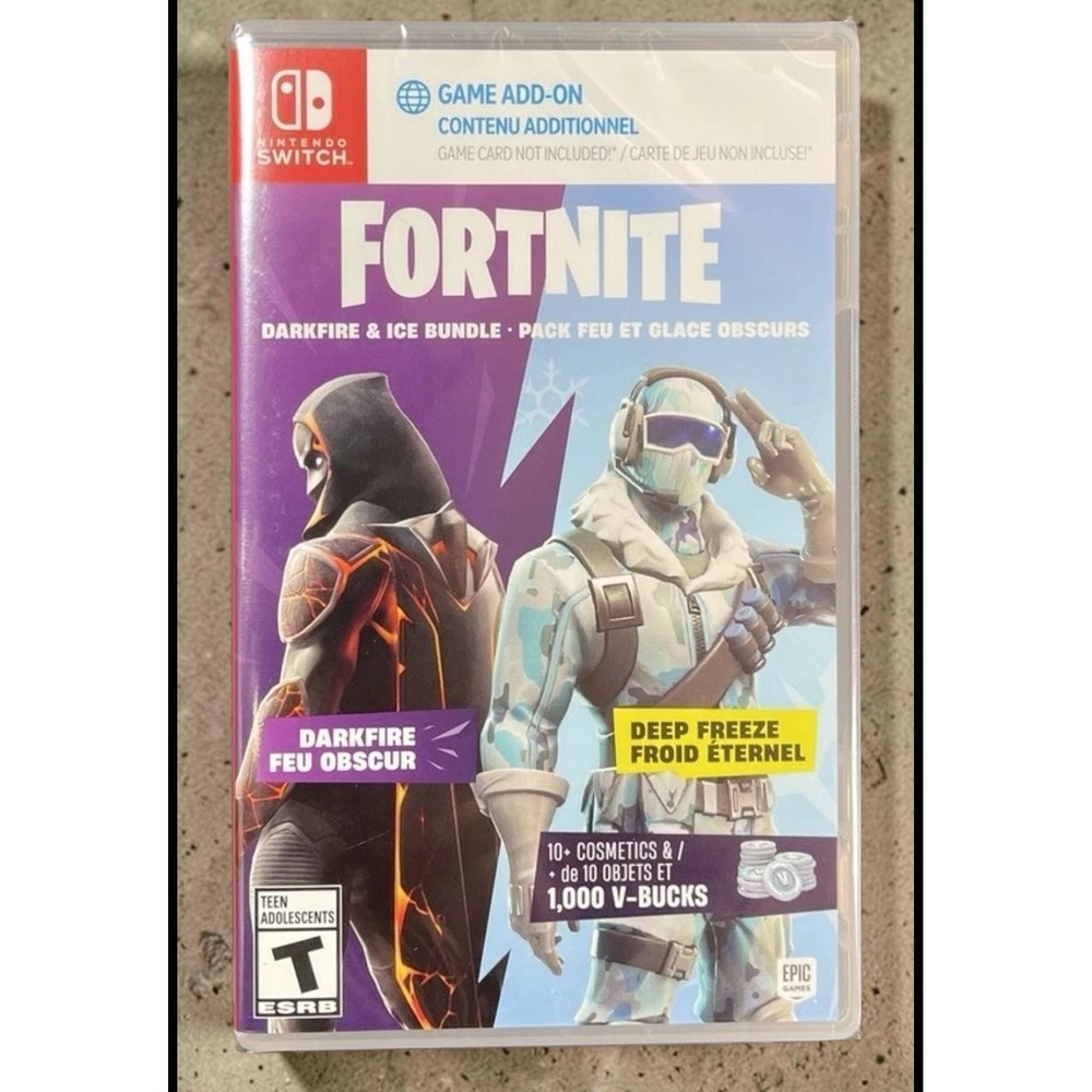 Fortnite Darkfire & Ice Bundle Nintendo Switch New Code in Box